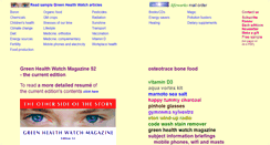 Desktop Screenshot of greenhealthwatch.com