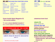 Tablet Screenshot of greenhealthwatch.com
